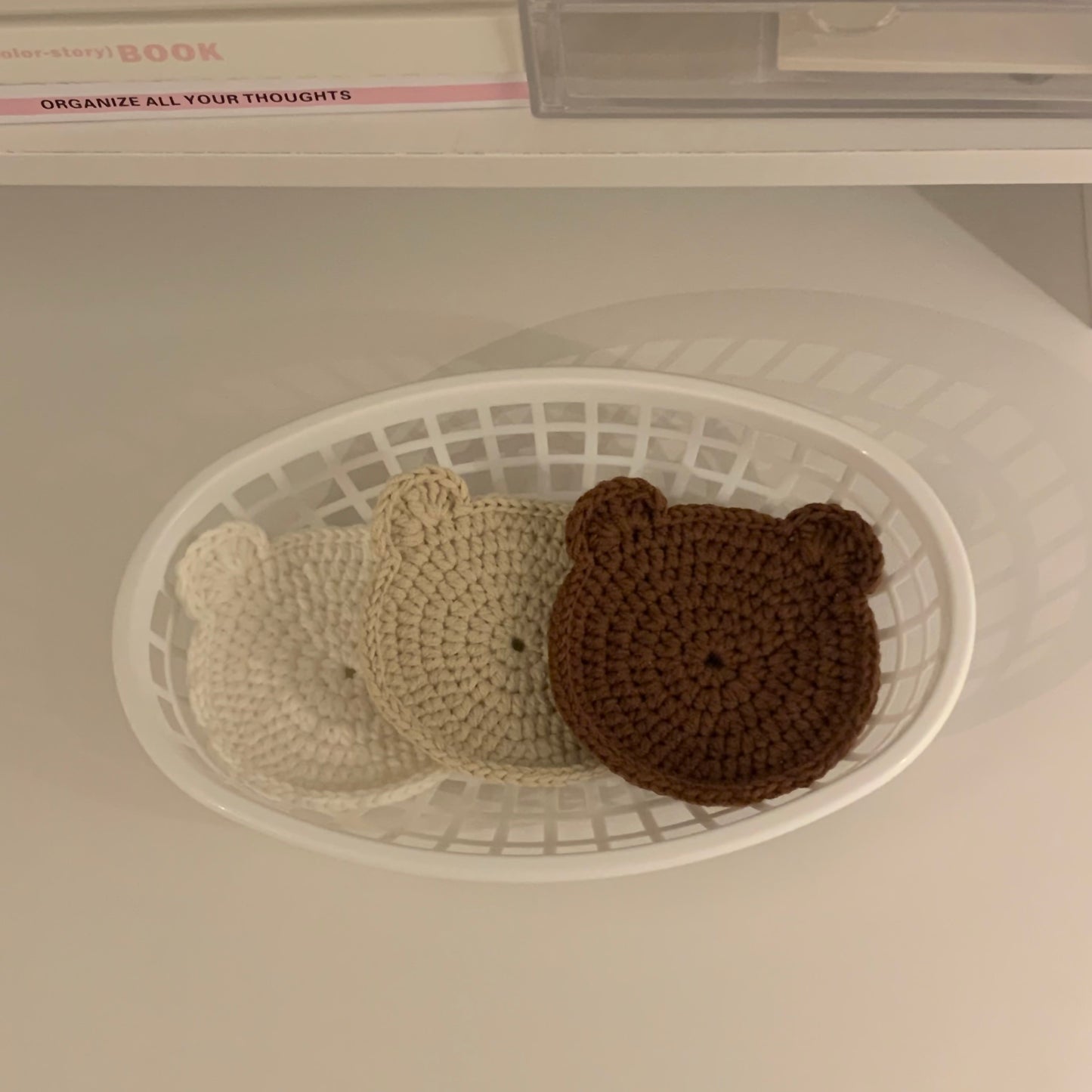 [Ready Stock]Cookie Bear Crochet Coaster