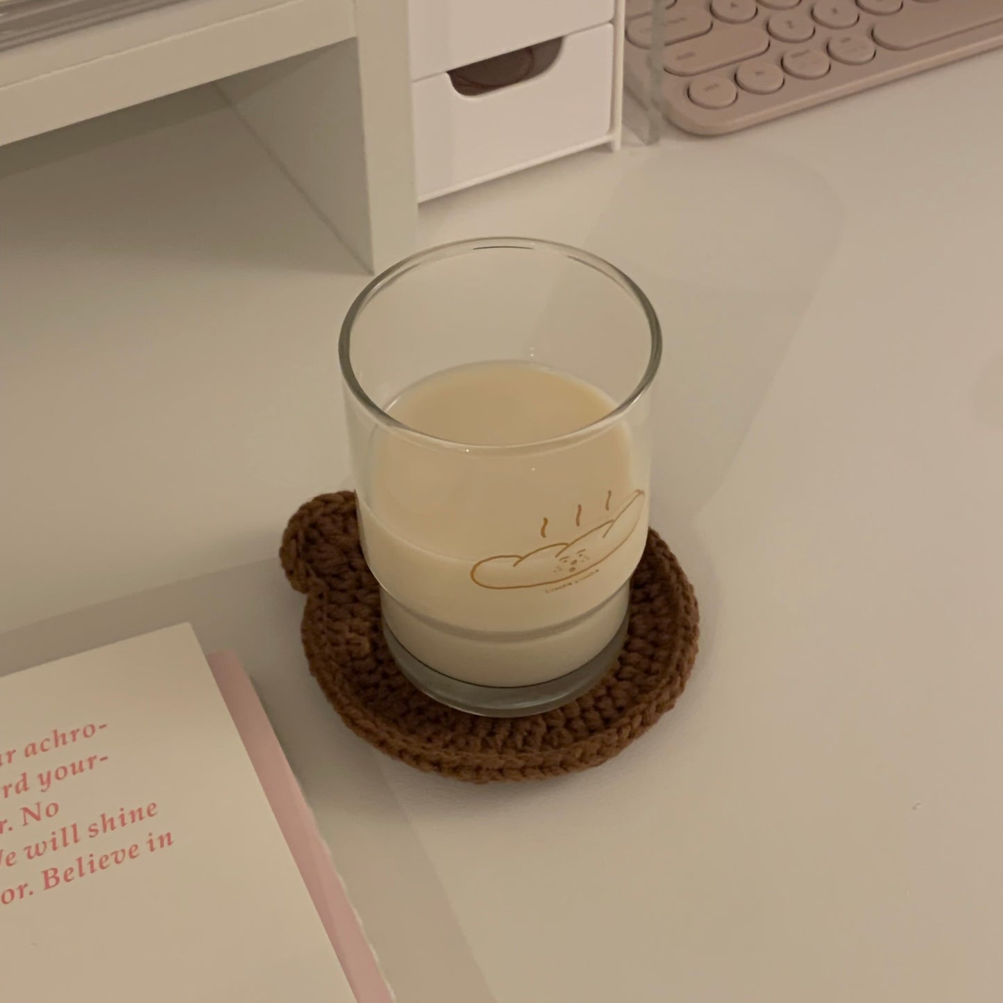 [Ready Stock]Cookie Bear Crochet Coaster
