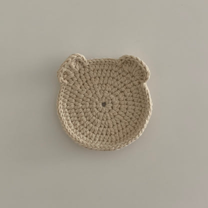 [Ready Stock]Cookie Bear Crochet Coaster