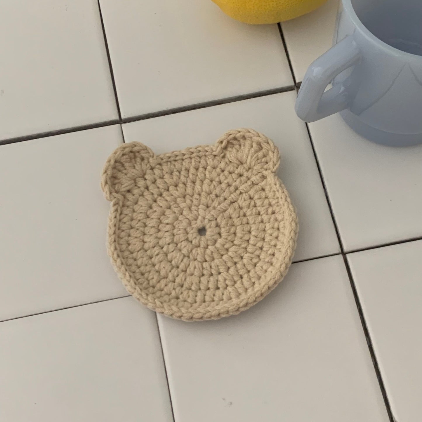 [Ready Stock]Cookie Bear Crochet Coaster