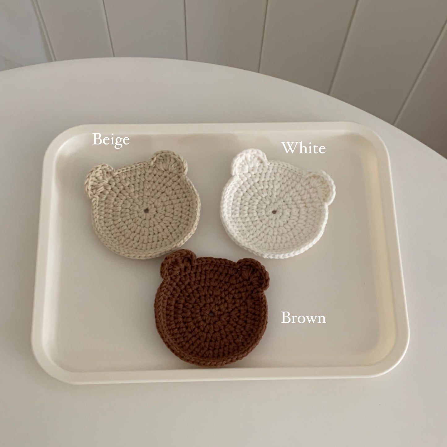 [Ready Stock]Cookie Bear Crochet Coaster